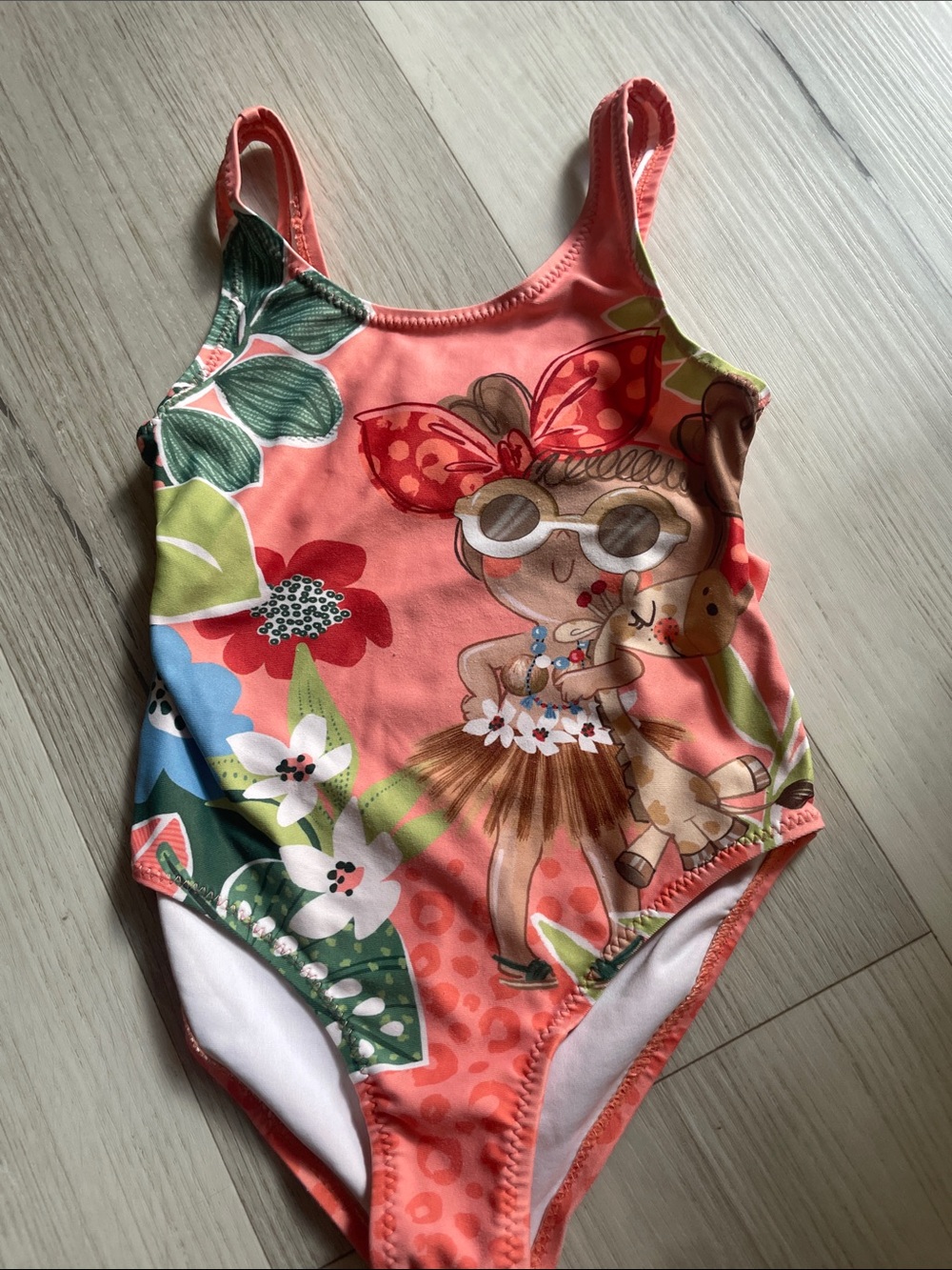 Mayoral Coral Tropical Graphic One-Piece Swimsuit - Picture 1 of 3